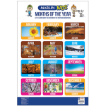 WALL CHART - MONTHS OF THE YEAR - MARLIN